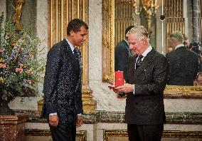 Stromae Honored as Commander of The Order of The Crown - Brussels  Stromae Honored as Commander of The Order of The Crown - Brus