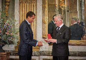 Stromae Honored as Commander of The Order of The Crown - Brussels  Stromae Honored as Commander of The Order of The Crown - Brus