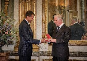 Stromae Honored as Commander of The Order of The Crown - Brussels  Stromae Honored as Commander of The Order of The Crown - Brus