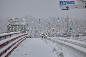 Snow Flurries Across Northern France