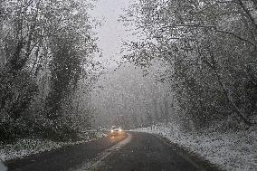 Snow Flurries Across Northern France