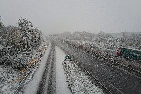 Snow Flurries Across Northern France