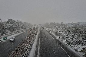 Snow Flurries Across Northern France