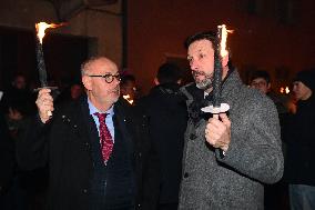 Alexandre Portier And Fabrice Pannekoucke Celebrate The Beaujolais Wines