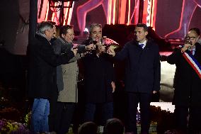 Alexandre Portier And Fabrice Pannekoucke Celebrate The Beaujolais Wines