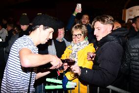 People Celebrate The Release Of Beaujolais Wines