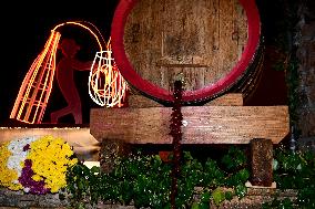 People Celebrate The Release Of Beaujolais Wines