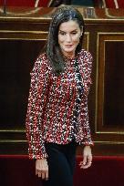 Queen Letizia Presides Over Luis Carandell Awards - Madrid