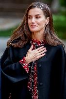 Queen Letizia Presides Over Luis Carandell Awards - Madrid