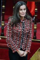 Queen Letizia Presides Over Luis Carandell Awards - Madrid