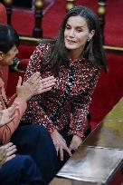 Queen Letizia Presides Over Luis Carandell Awards - Madrid