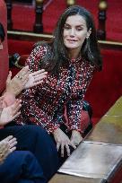 Queen Letizia Presides Over Luis Carandell Awards - Madrid