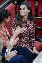 Queen Letizia Presides Over Luis Carandell Awards - Madrid