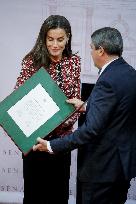 Queen Letizia Presides Over Luis Carandell Awards - Madrid