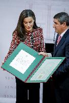 Queen Letizia Presides Over Luis Carandell Awards - Madrid