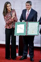 Queen Letizia Presides Over Luis Carandell Awards - Madrid