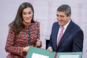 Queen Letizia Presides Over Luis Carandell Awards - Madrid