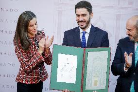 Queen Letizia Presides Over Luis Carandell Awards - Madrid