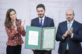 Queen Letizia Presides Over Luis Carandell Awards - Madrid