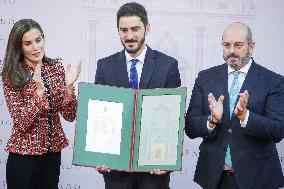 Queen Letizia Presides Over Luis Carandell Awards - Madrid