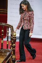 Queen Letizia Presides Over Luis Carandell Awards - Madrid