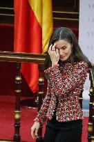 Queen Letizia Presides Over Luis Carandell Awards - Madrid