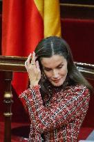 Queen Letizia Presides Over Luis Carandell Awards - Madrid