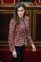 Queen Letizia Presides Over Luis Carandell Awards - Madrid