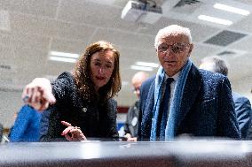 Didier Migaud Visit To The Premises Of The Judicial Police - Paris