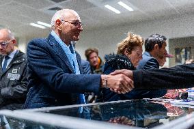 Didier Migaud Visit To The Premises Of The Judicial Police - Paris