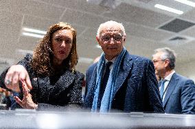 Didier Migaud Visit To The Premises Of The Judicial Police - Paris