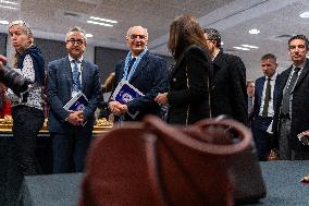 Didier Migaud Visit To The Premises Of The Judicial Police - Paris