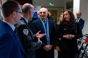 Didier Migaud Visit To The Premises Of The Judicial Police - Paris