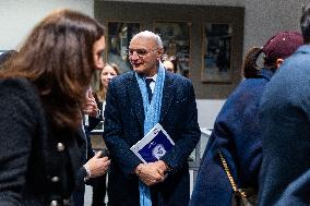 Didier Migaud Visit To The Premises Of The Judicial Police - Paris