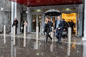 Didier Migaud Visit To The Premises Of The Judicial Police - Paris