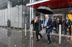 Didier Migaud Visit To The Premises Of The Judicial Police - Paris