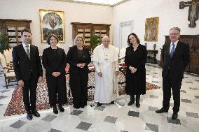 Pope Francis Receives in Private Audience - Vatican