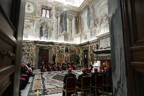 Pope Francis Receives in Private Audience - Vatican