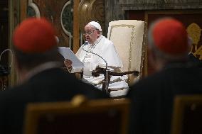 Pope Francis Receives in Private Audience - Vatican