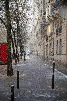 Caetano Snowstorm Hits Paris - France