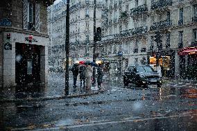 Caetano Snowstorm Hits Paris - France