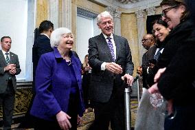 Janet Yellen and Bill Clinton at CDFI Fund - Washington