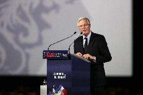 Prime Minister Michel Barnier Meets French Mayors In Paris