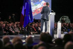 Prime Minister Michel Barnier Meets French Mayors In Paris