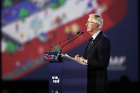 Prime Minister Michel Barnier Meets French Mayors In Paris