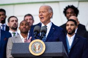 President Biden welcomes Boston Celtics to White House