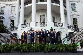 President Biden welcomes Boston Celtics to White House