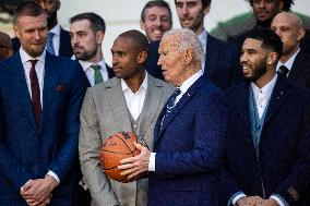 President Biden welcomes Boston Celtics to White House