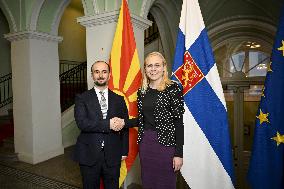 Minister for European Affairs of North Macedonia Orhan Murtezani visits Helsinki