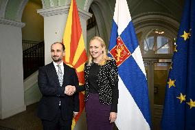 Minister for European Affairs of North Macedonia Orhan Murtezani visits Helsinki